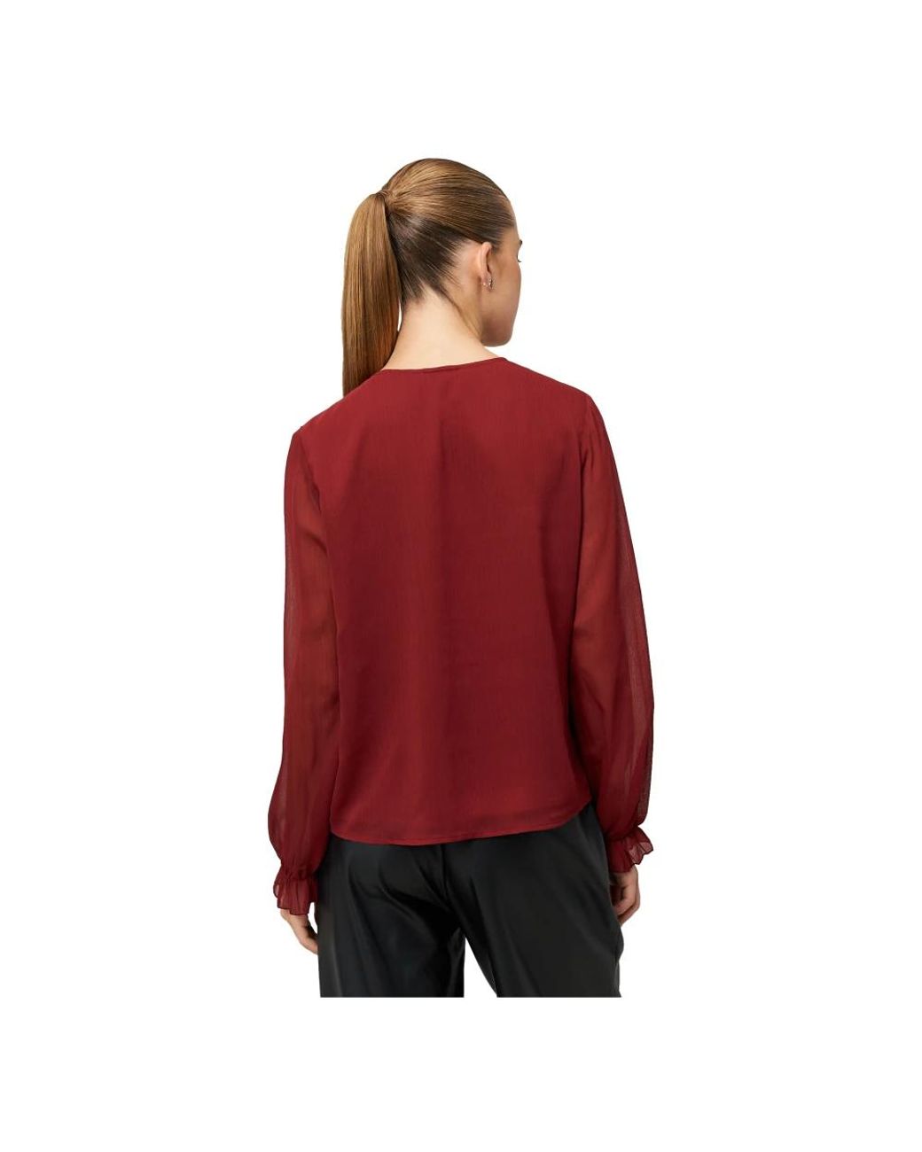 Zero Blouse in het Red