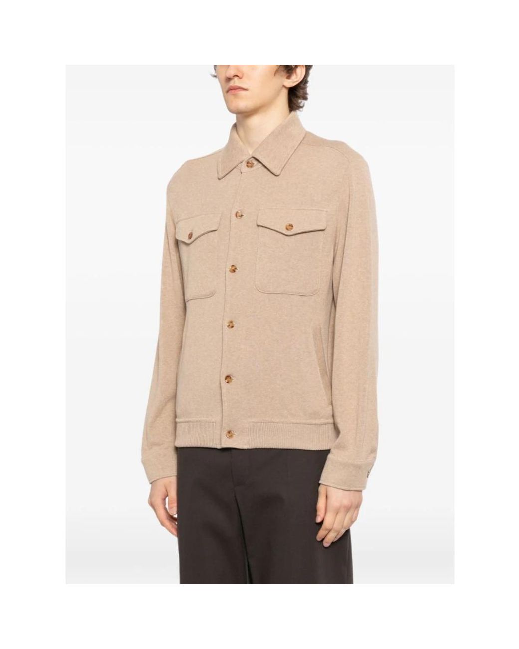 Cardigans Lardini de hombre de color Natural