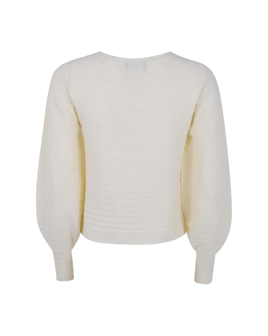Emporio Armani White Round-Neck Knitwear
