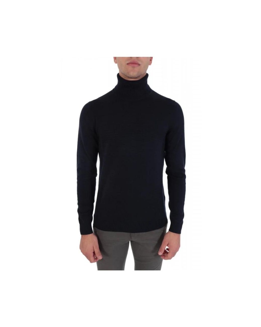 HUGO Truien & Vesten ,Blauw ,Knit Rollneck Siso in het Black voor heren