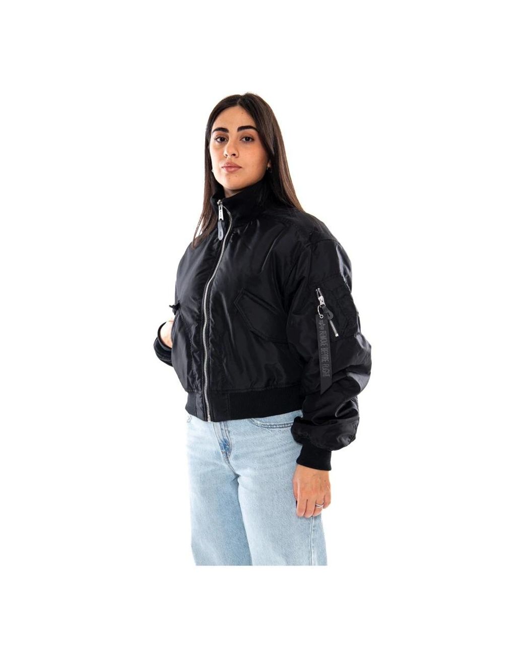 Alpha Industries Ma-1 Cropped Bomber in het Black