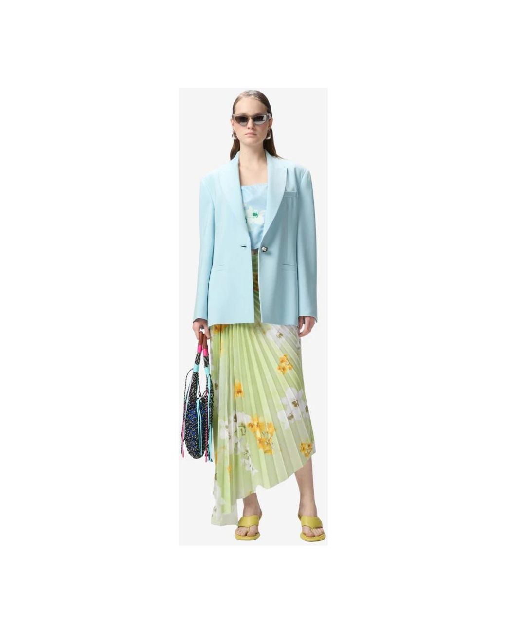 Pinko Yellow Midi Skirts