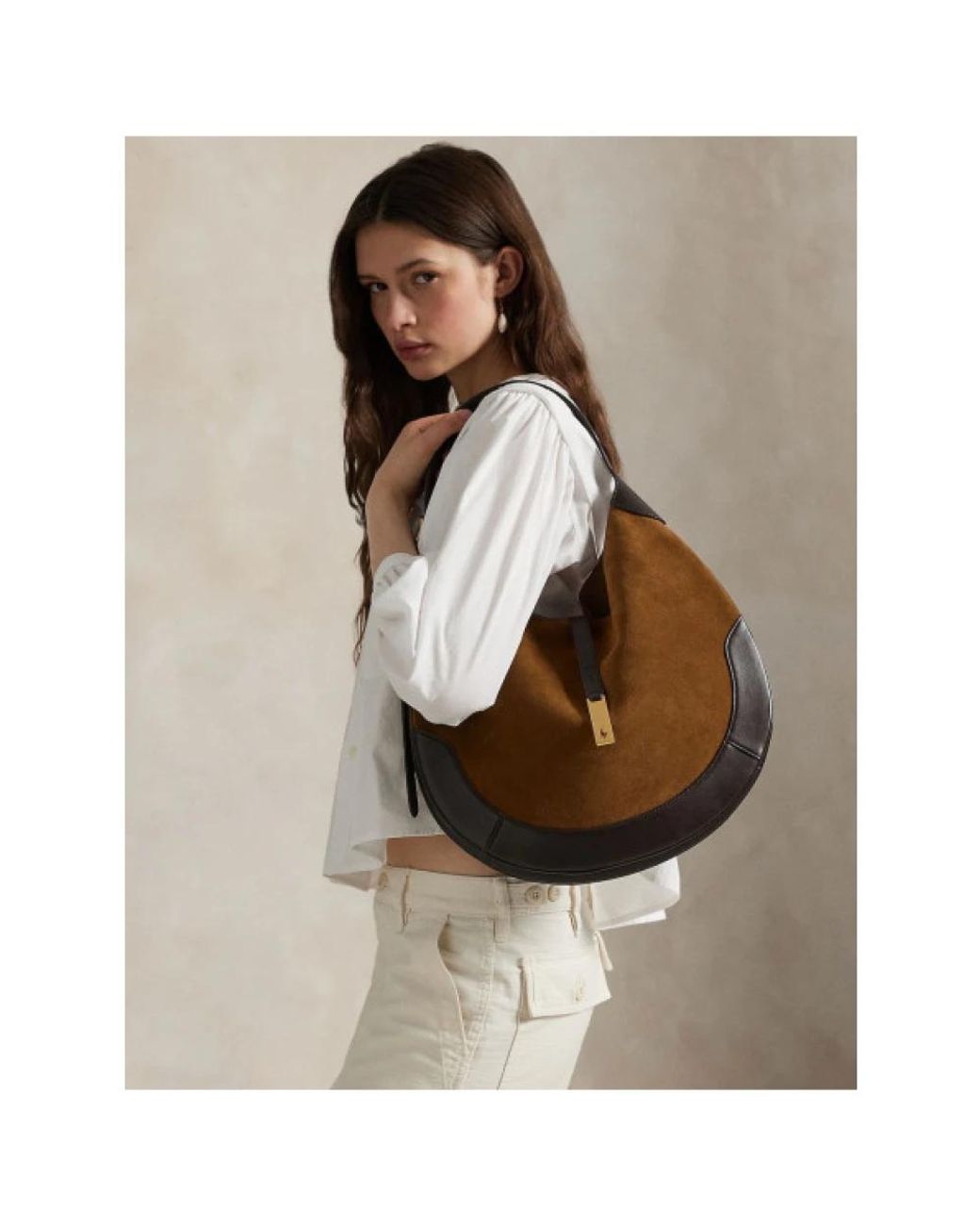 Polo Ralph Lauren Brown Shoulder Bags