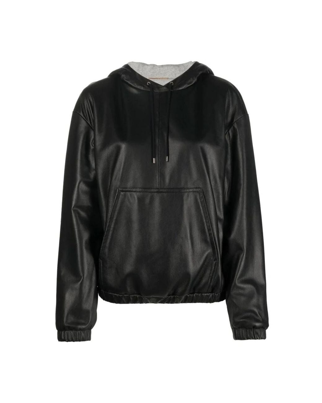 Saint Laurent Black Leather Jackets