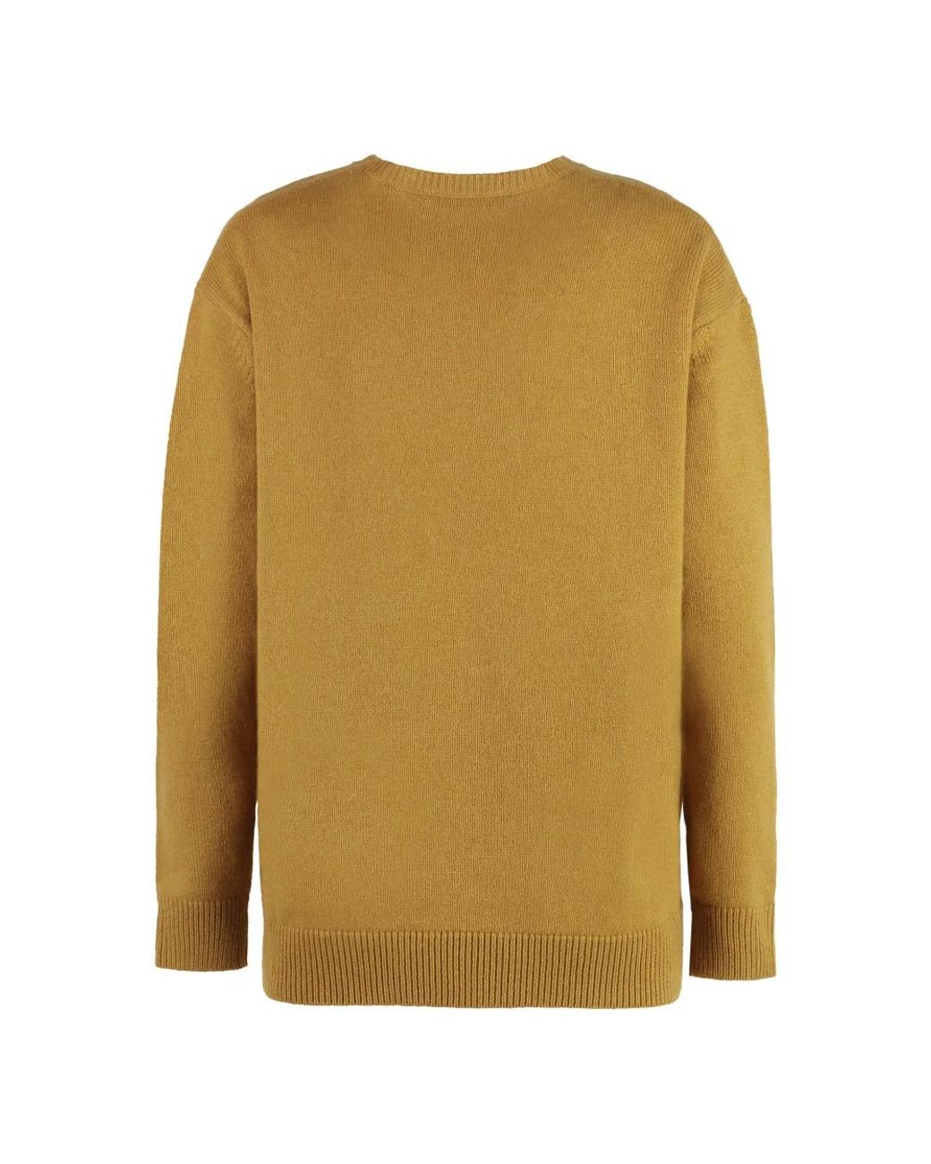 Max Mara Yellow Round-Neck Knitwear