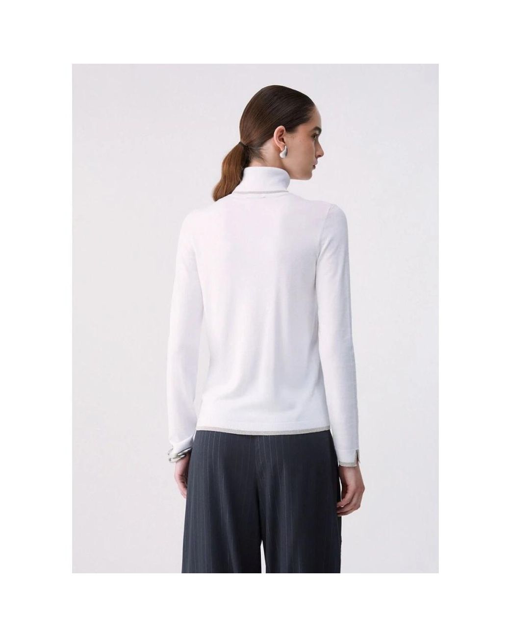 Liu Jo White Turtlenecks
