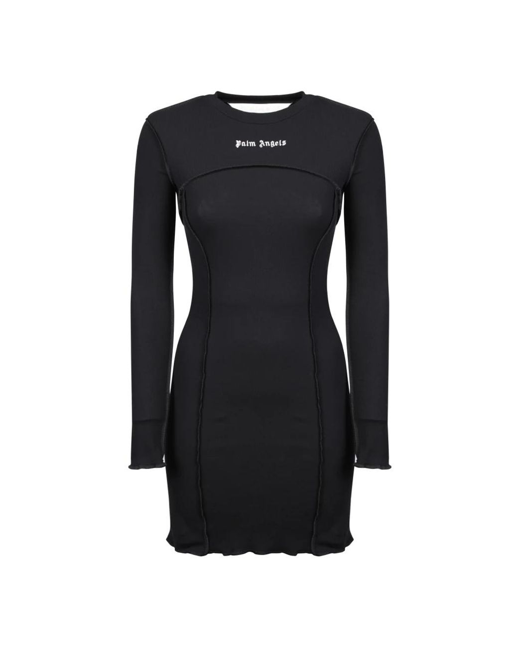 Palm Angels Black Short Dresses