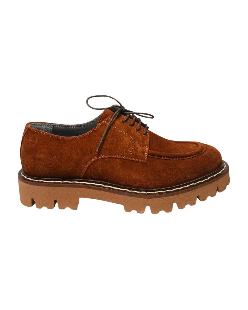 Pollini Brown Laced Shoes for men