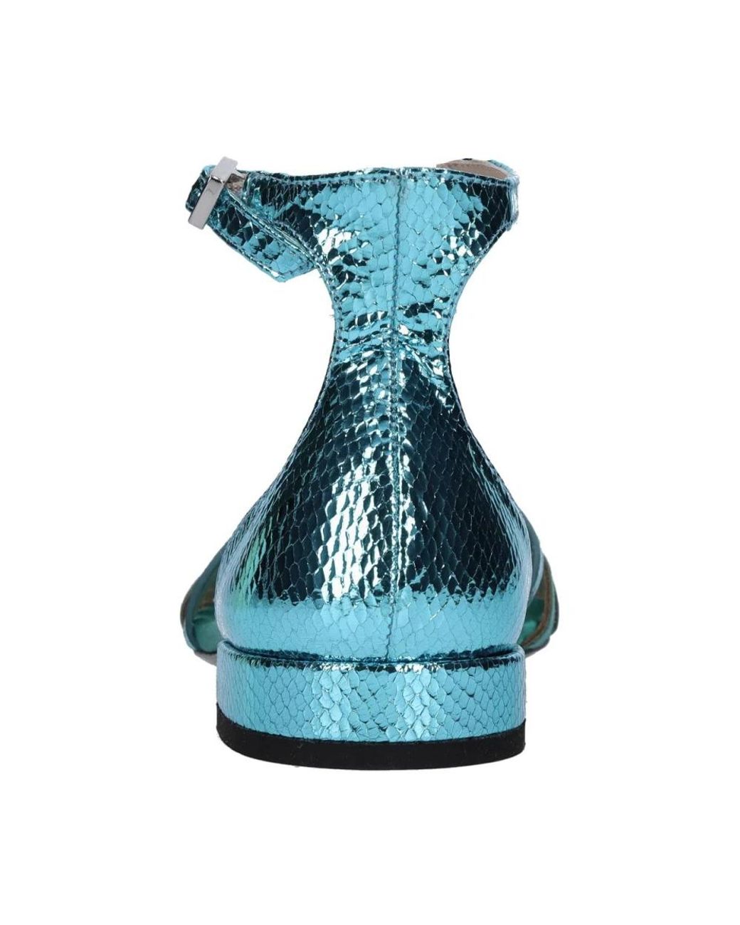 Fabi Blue Ballerina-Schuhe Aus Leder