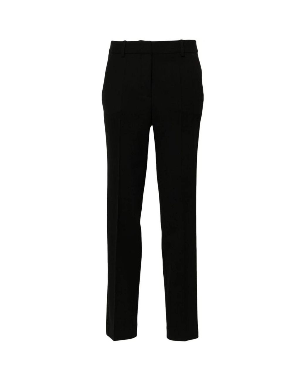 P.A.R.O.S.H. Black Slim-Fit Trousers