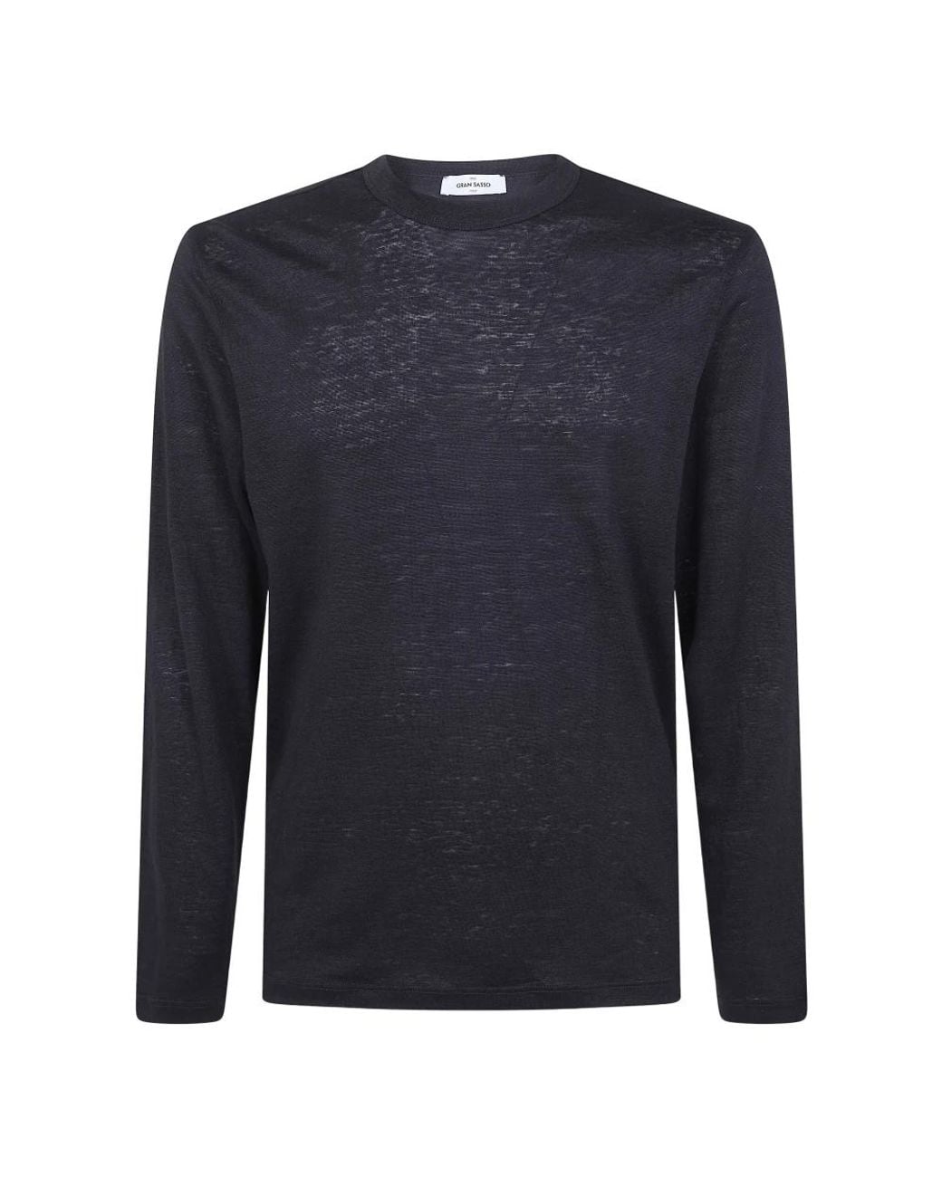 Gran Sasso Blue Long Sleeve T-Shirts for men