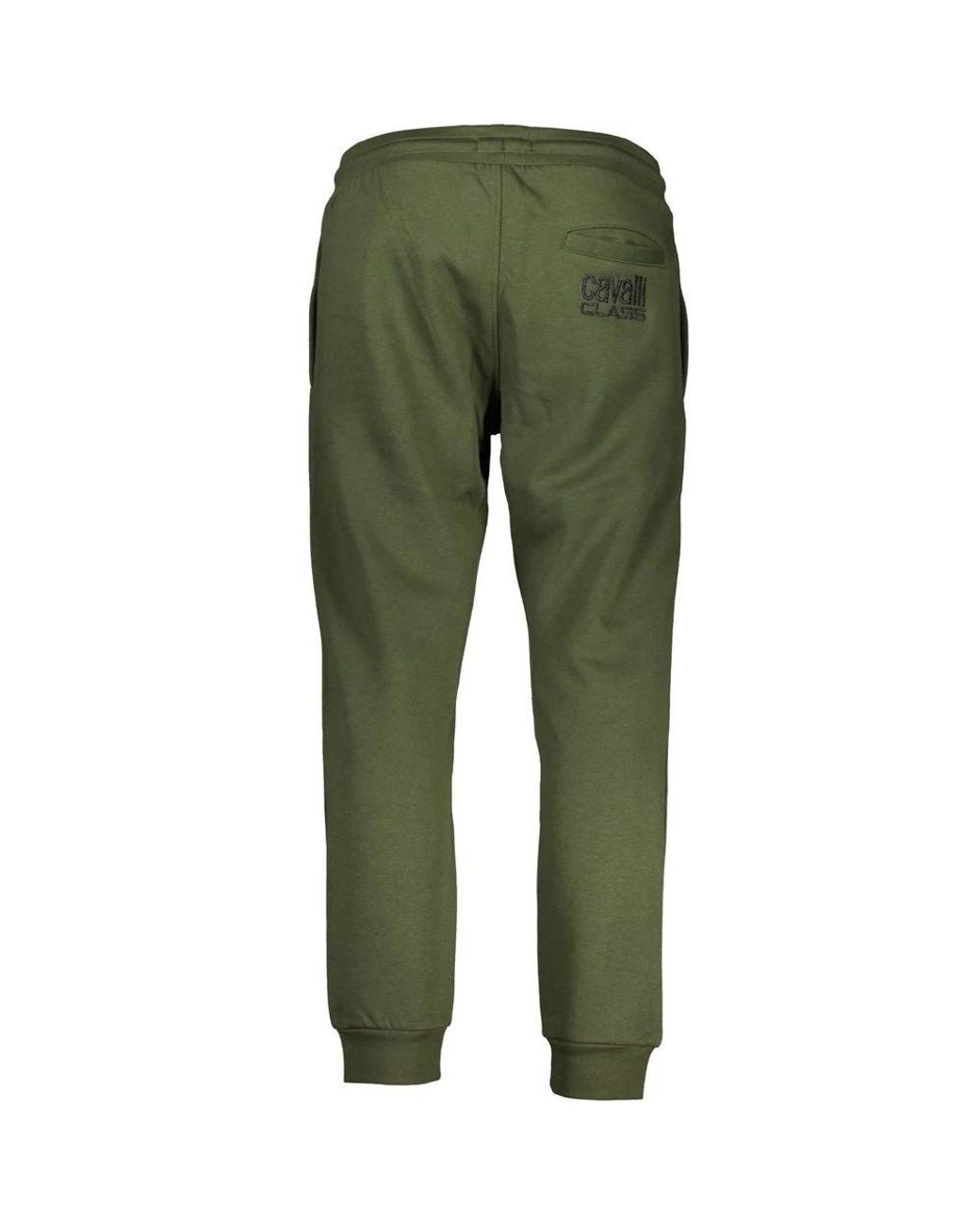 Roberto Cavalli Green Verde Polyester Sweatpant for men