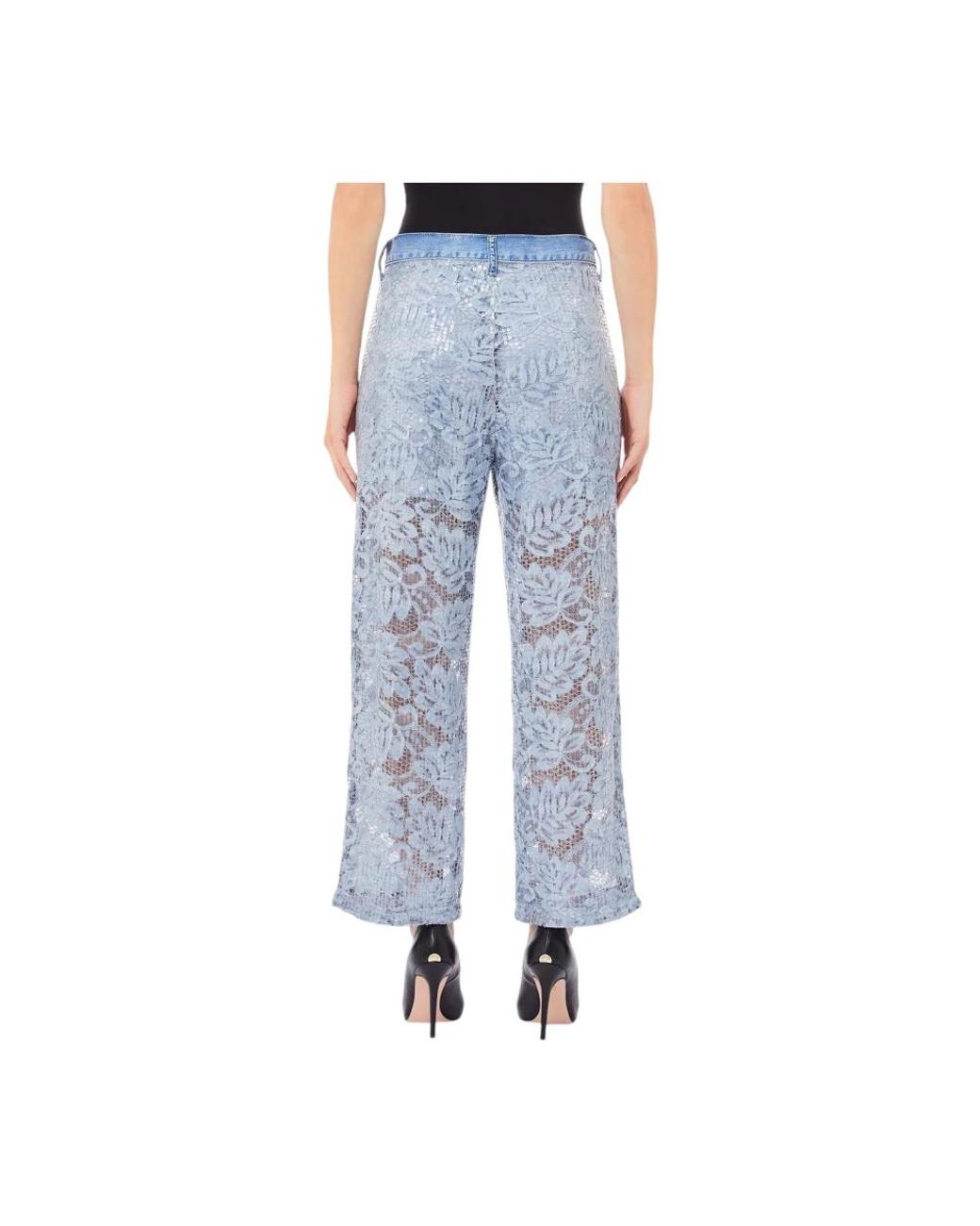 Liu Jo Blue Straight Trousers