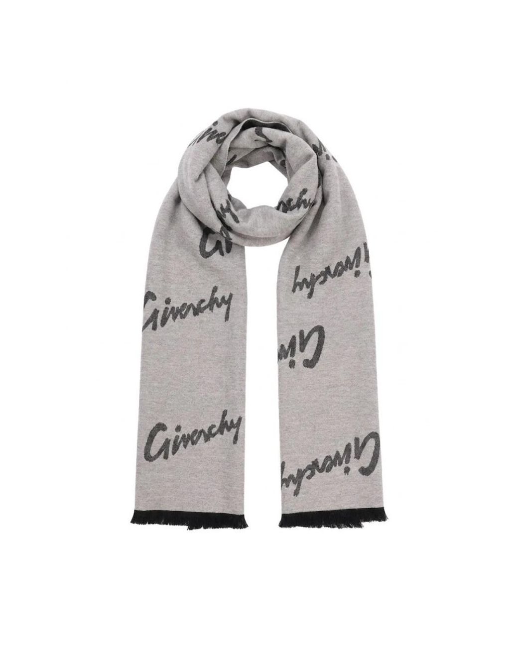Givenchy Gray Woll-Kaschmir-Schal