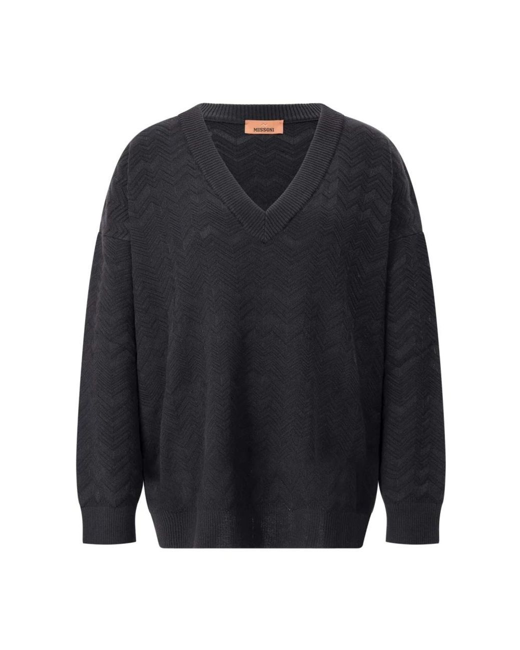 Missoni Blue V-Neck Knitwear