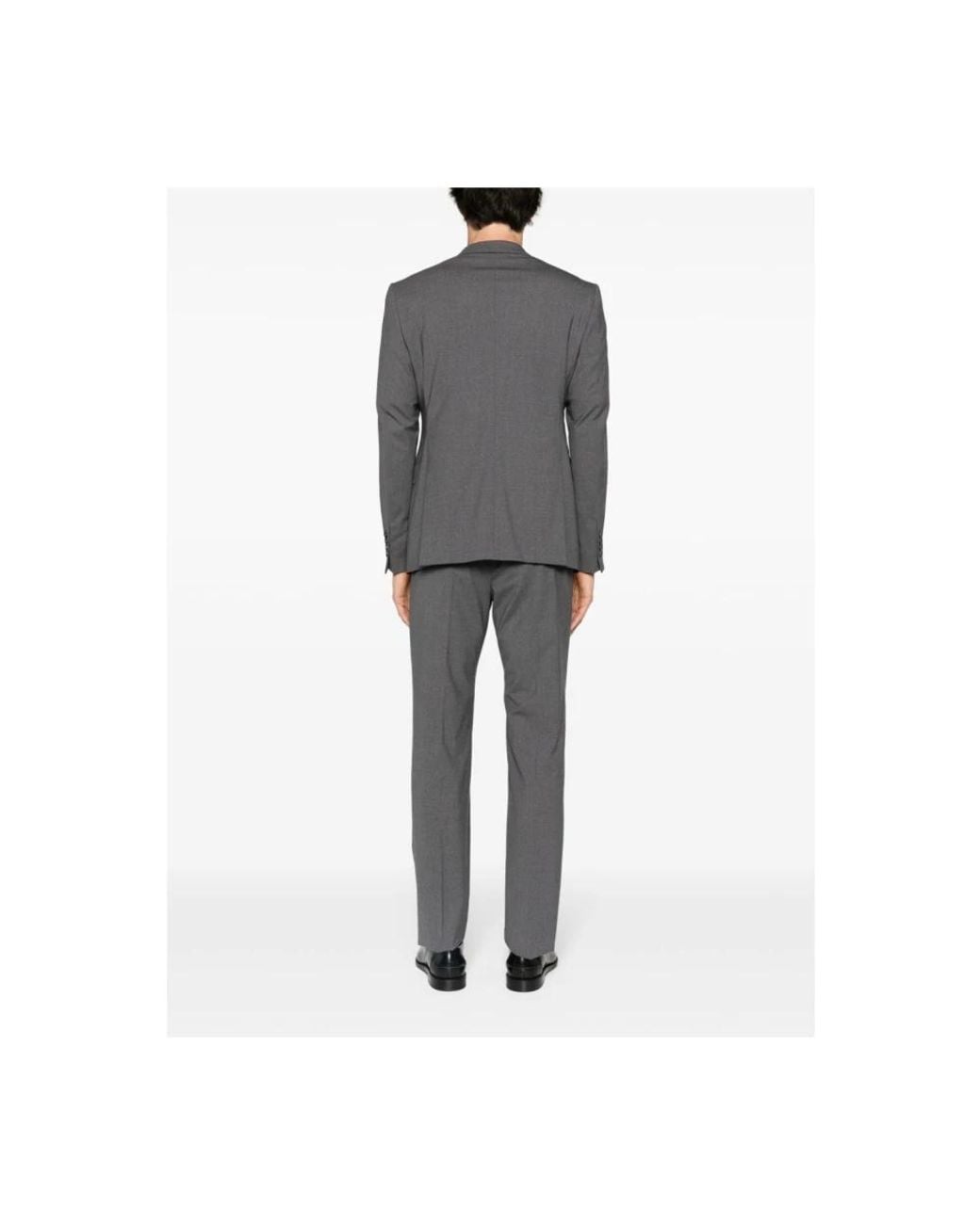 Emporio Armani Single-Breasted Pak in het Gray voor heren