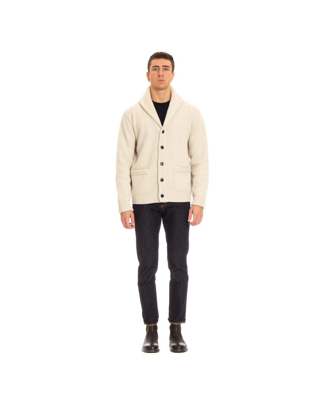 Roberto Collina Natural Cardigans for men