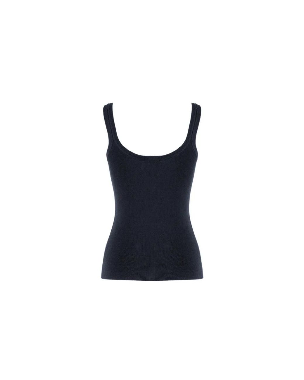Nenette Blue Sleeveless Tops