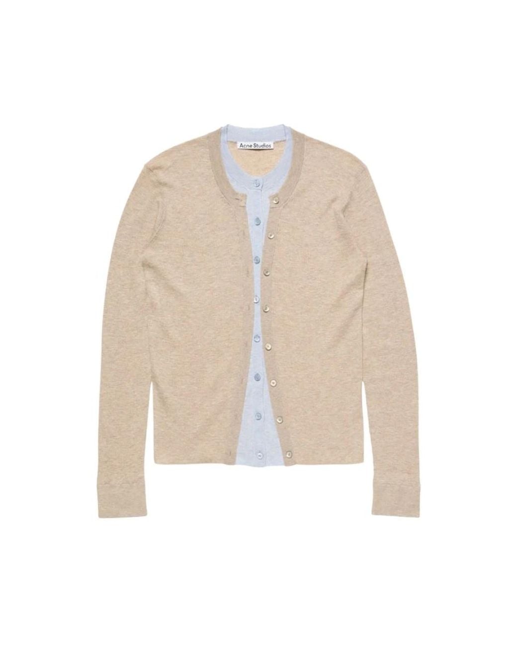 Cardigans Acne en coloris Natural