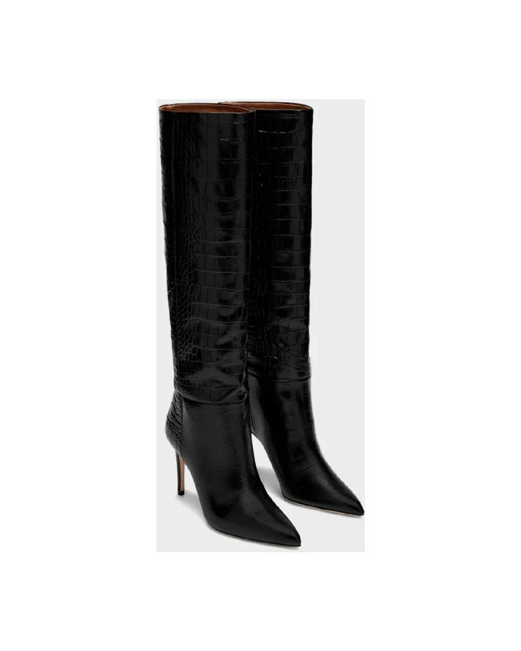 Paris Texas Black Heeled Boots