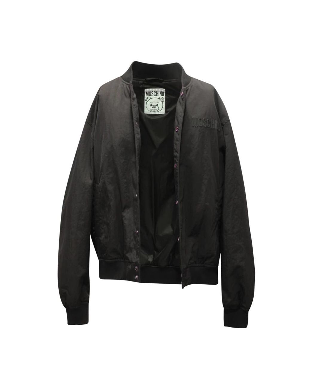 Moschino Black Bomber Jackets for men