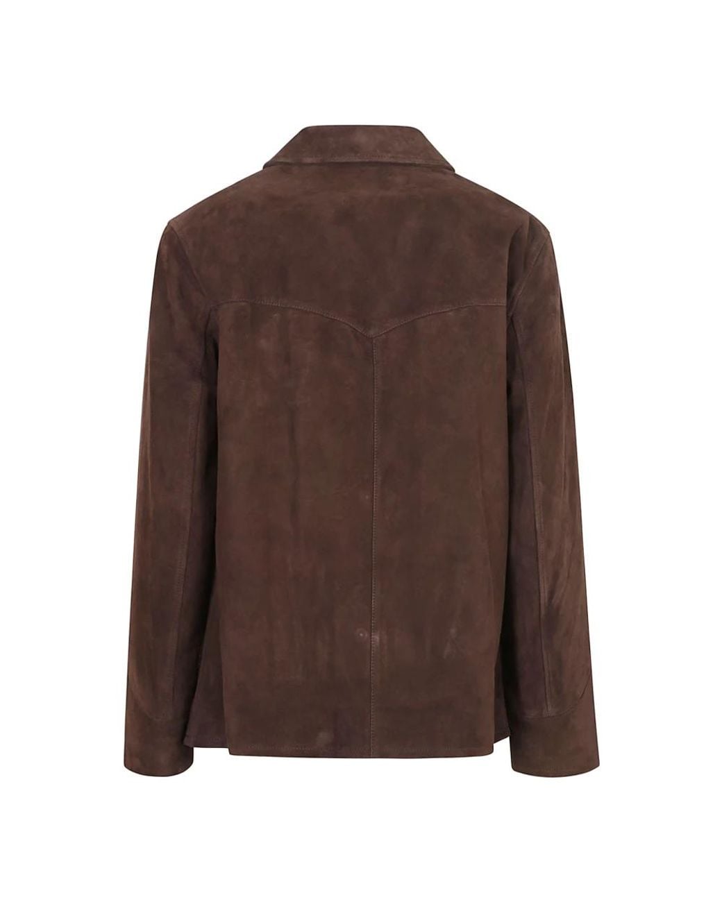 Leather Jackets Tory Burch de color Brown