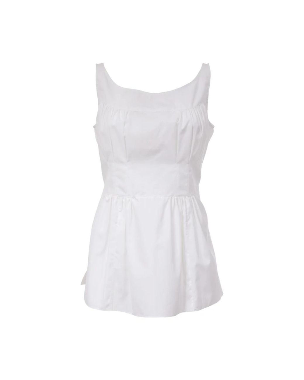 Aspesi White Sleeveless Tops