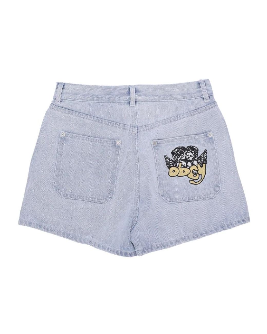 Obey Blue Denim Shorts