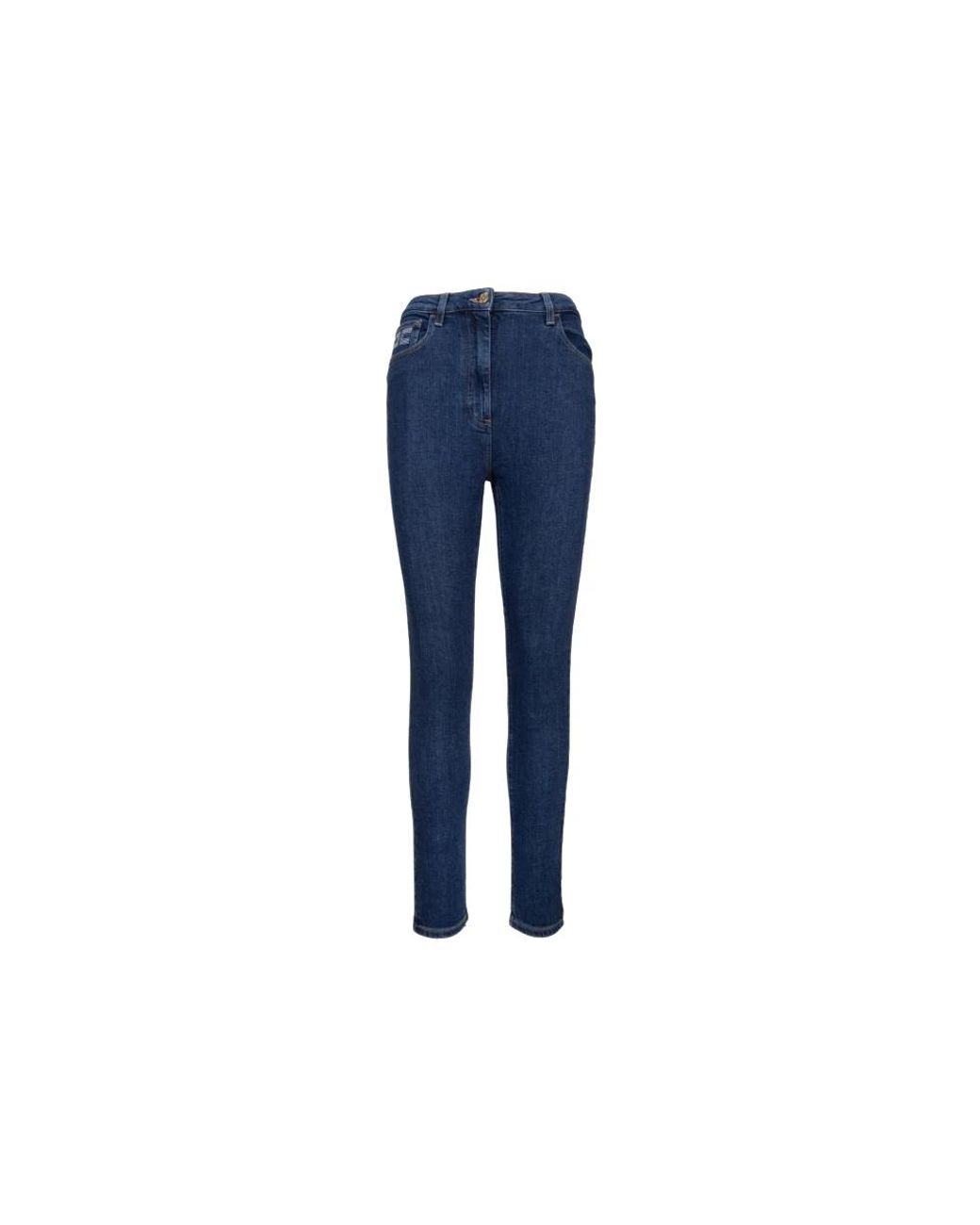 Elisabetta Franchi Blue Skinny Fit Jeans