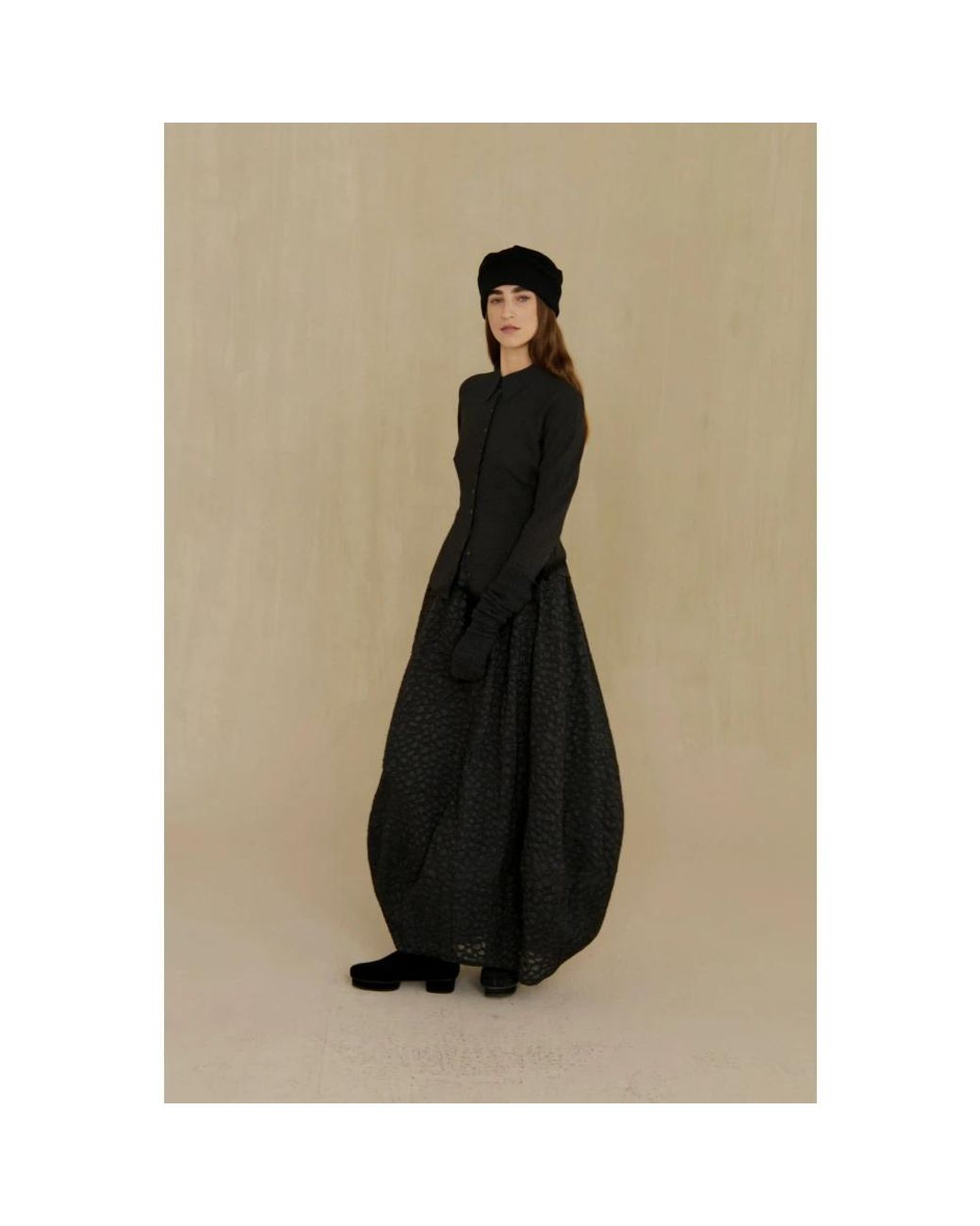 Cortana Black Maxi Skirts