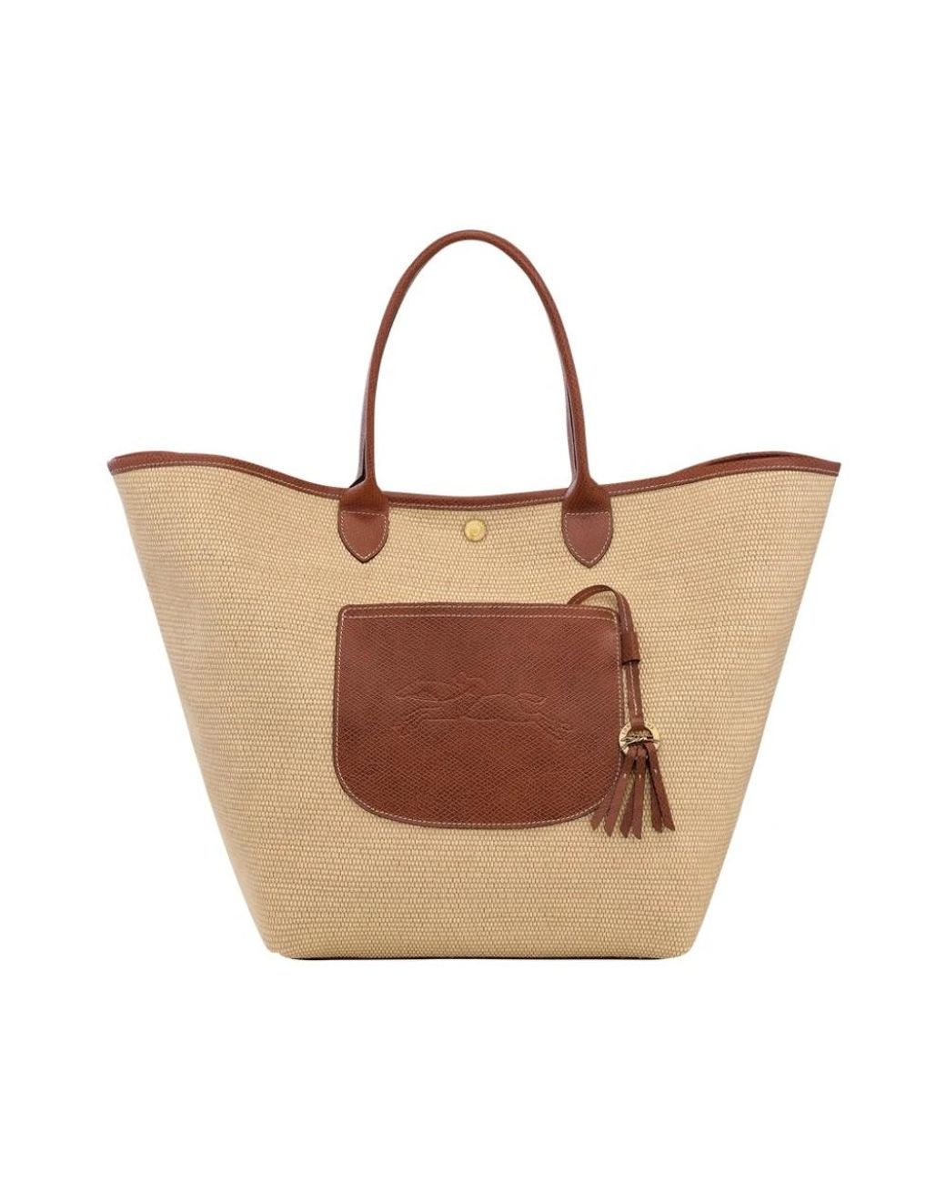 Longchamp Brown Shopping Bags