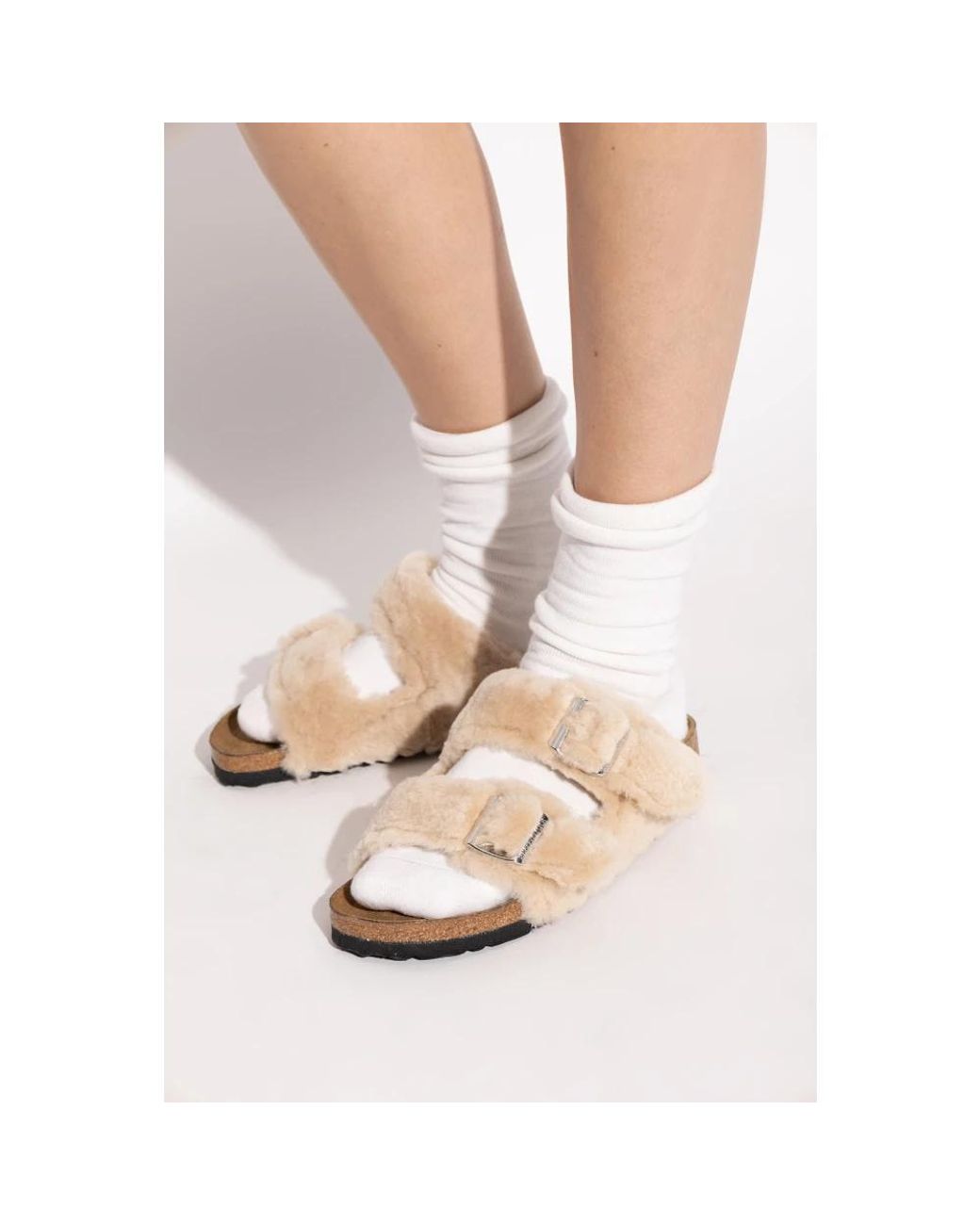 Birkenstock Natural Sliders