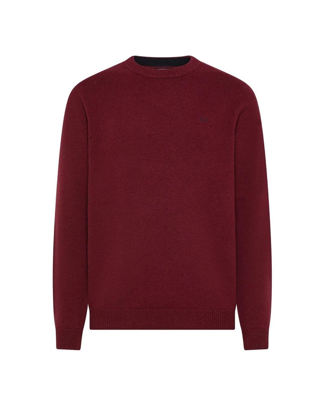 Sun 68 Red Round-Neck Knitwear for men