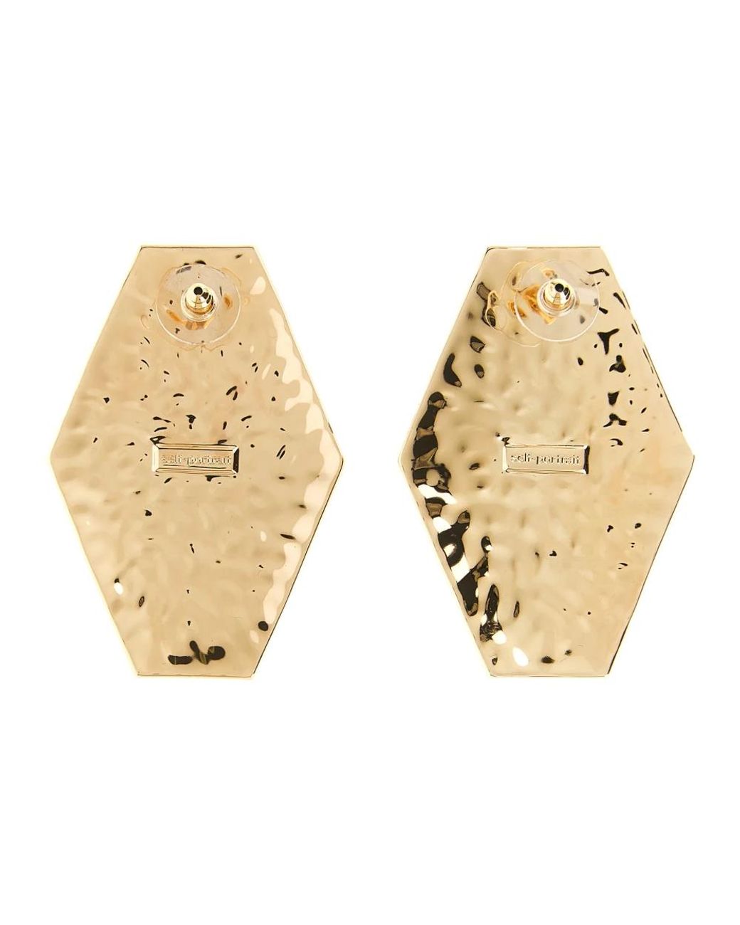 Earrings Self-Portrait en coloris Metallic
