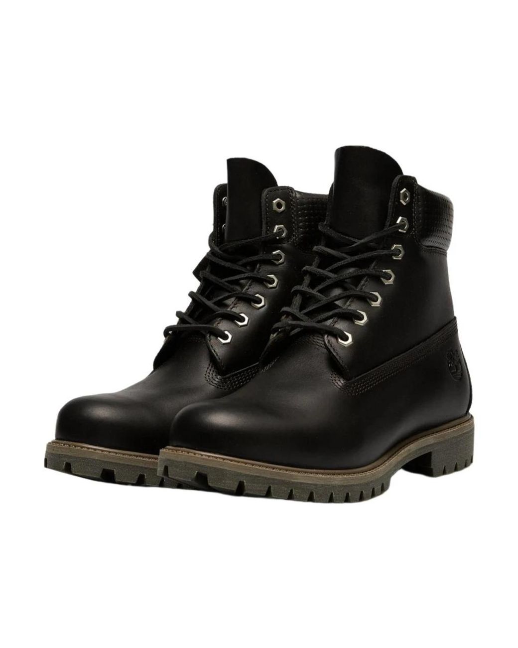 Timberland Black Lace-Up Boots for men