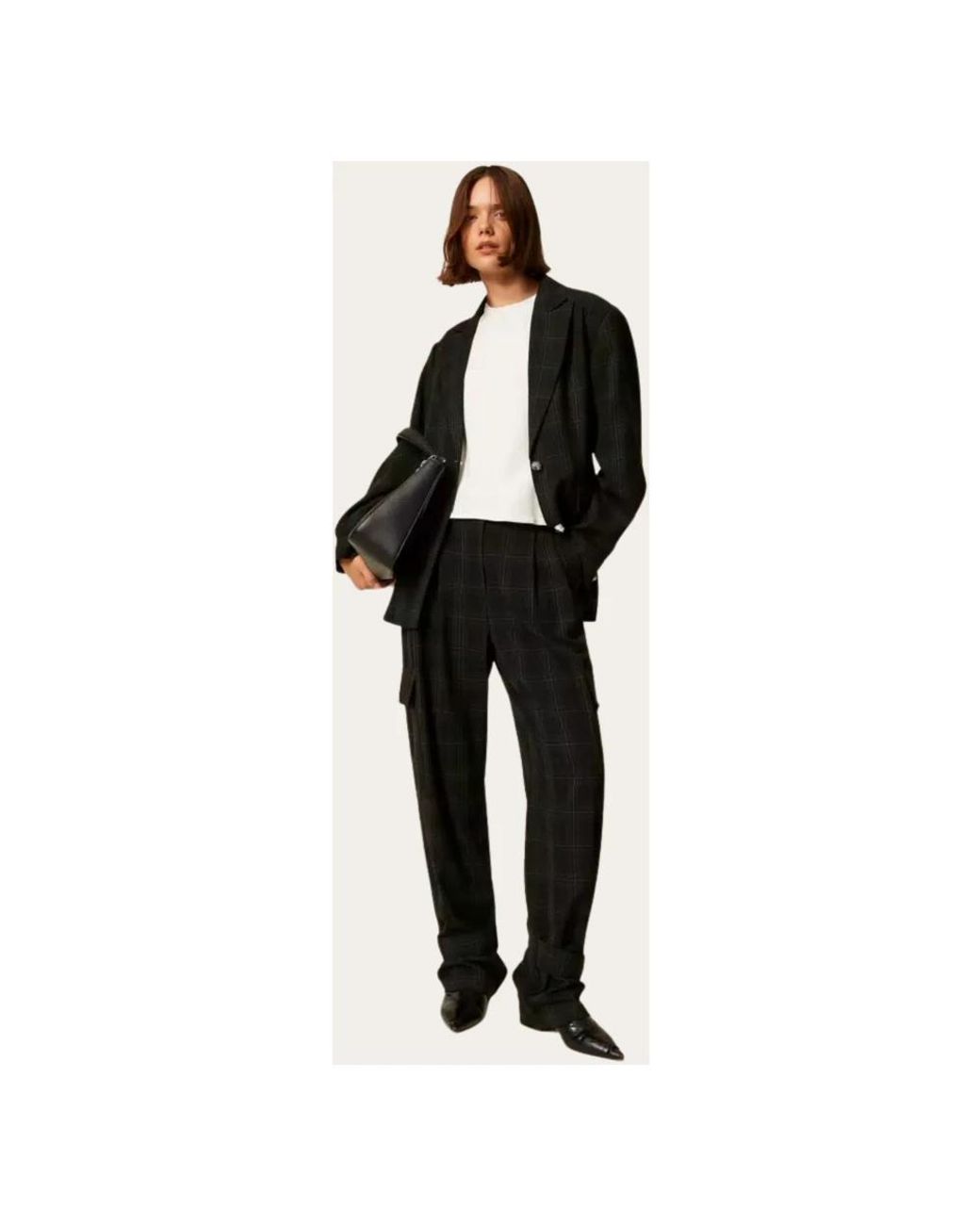 Twinset Black Tapered Trousers
