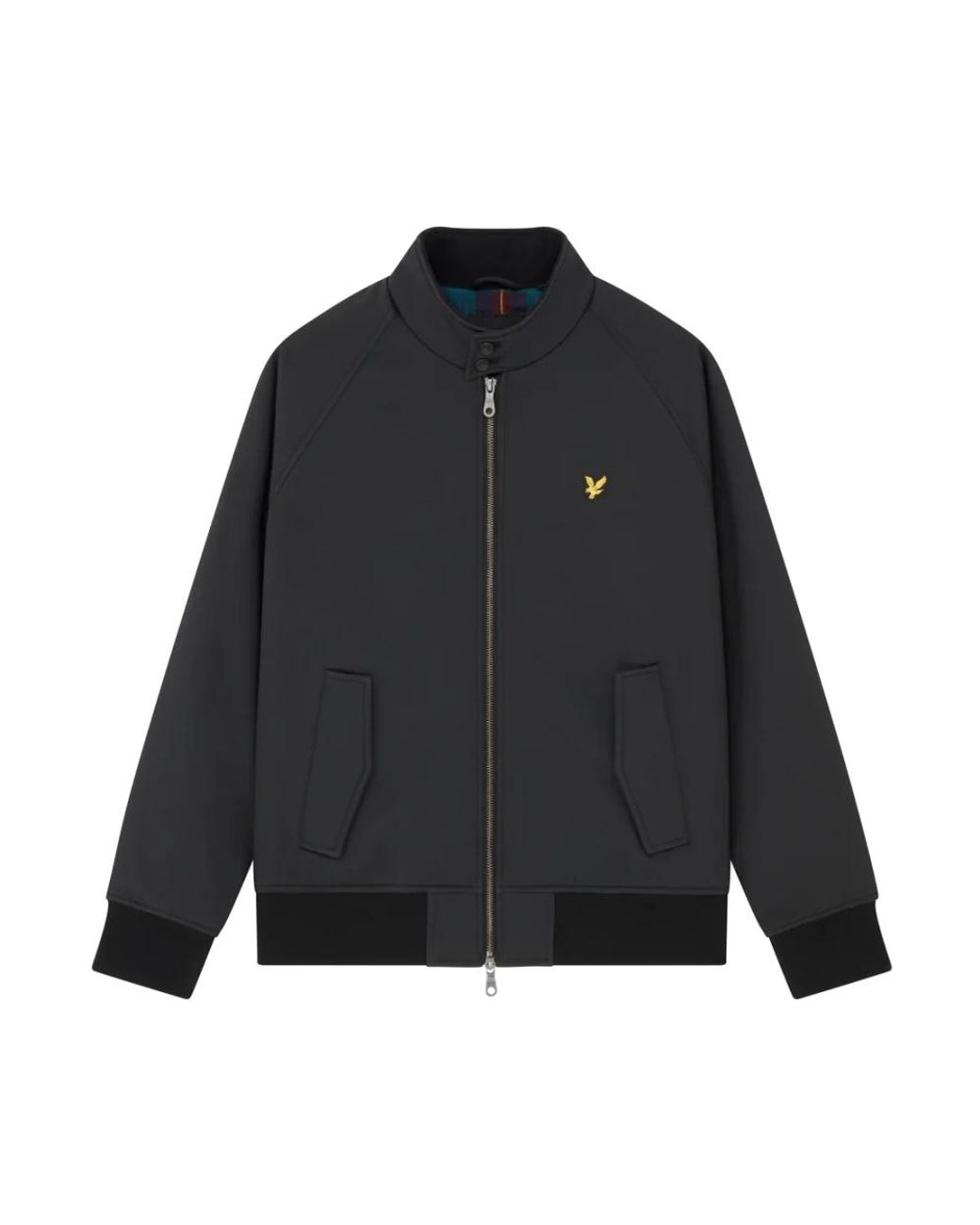 Lyle & Scott Softshell Harrington Jacket in het Black voor heren