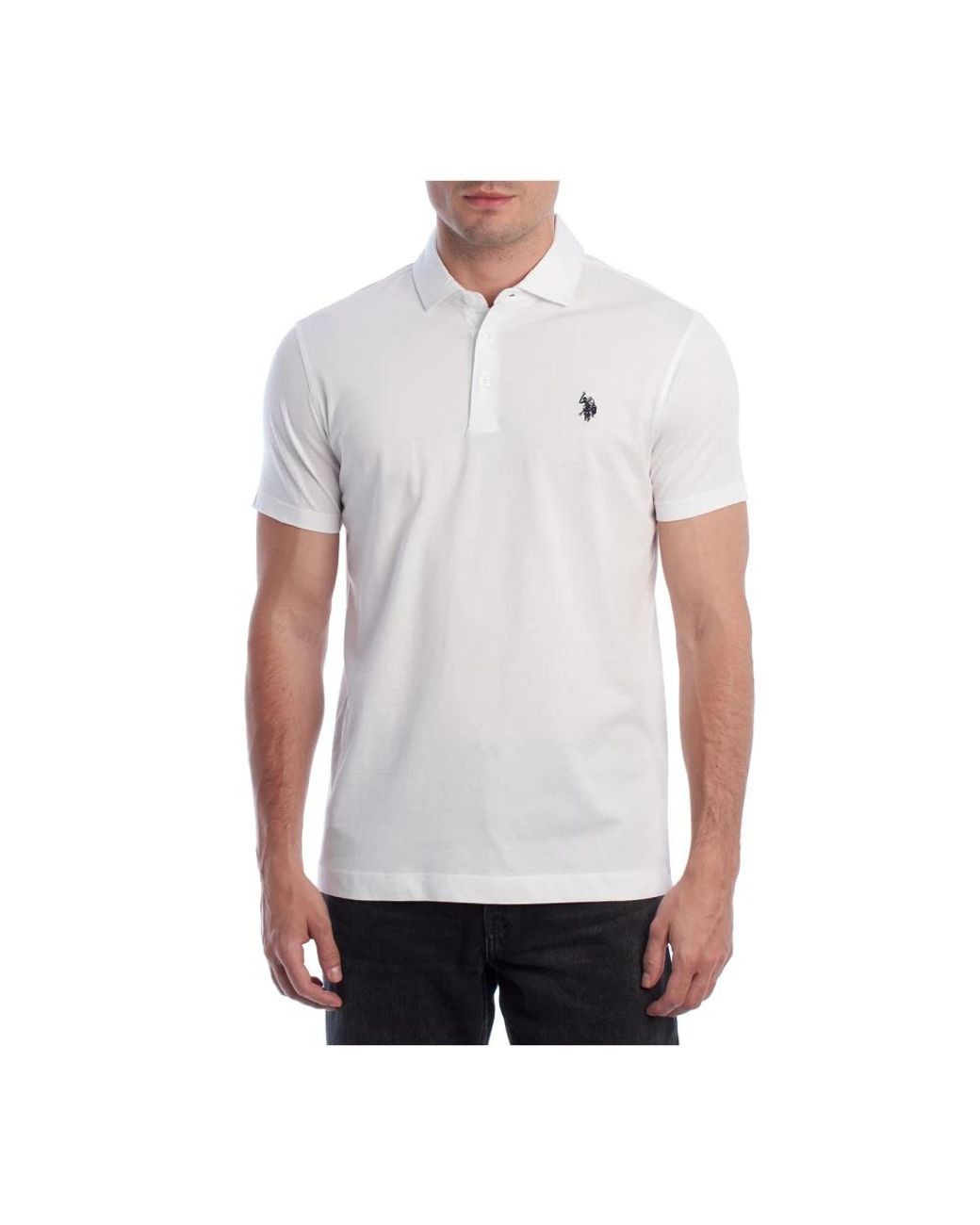 U.S. POLO ASSN. White Polo Shirts for men