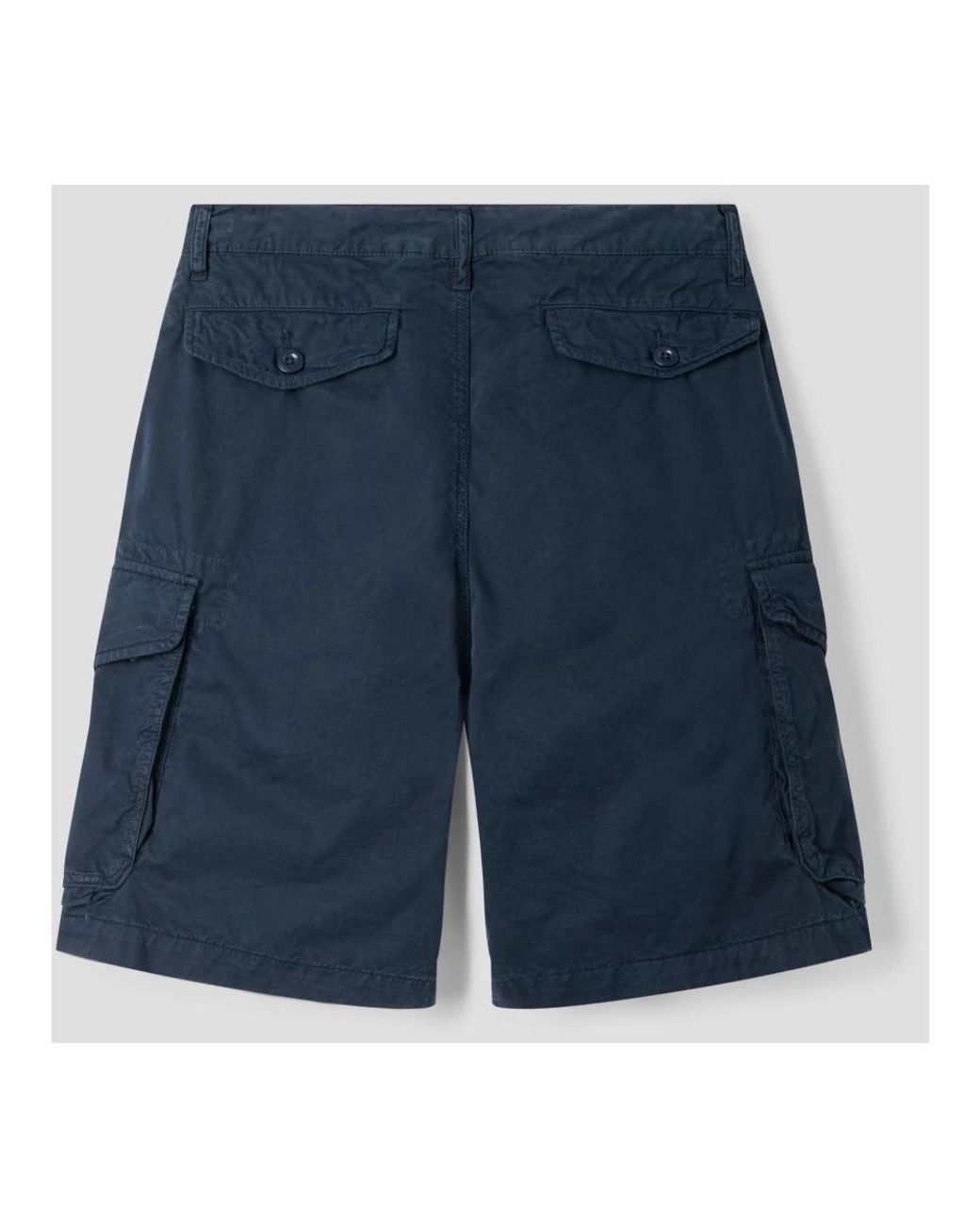 Hartford Blue Casual Shorts for men