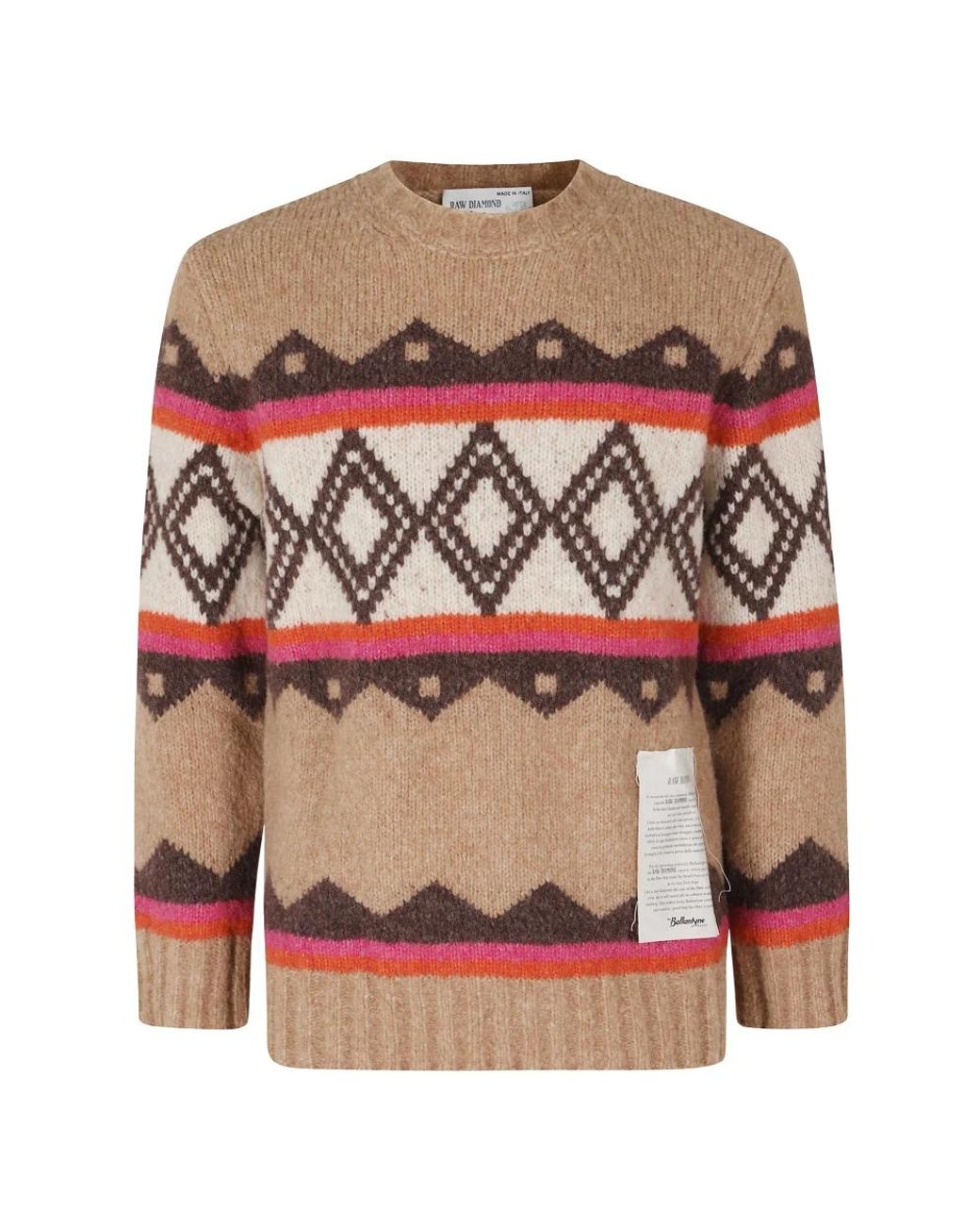 Ballantyne Brown Round-Neck Knitwear for men