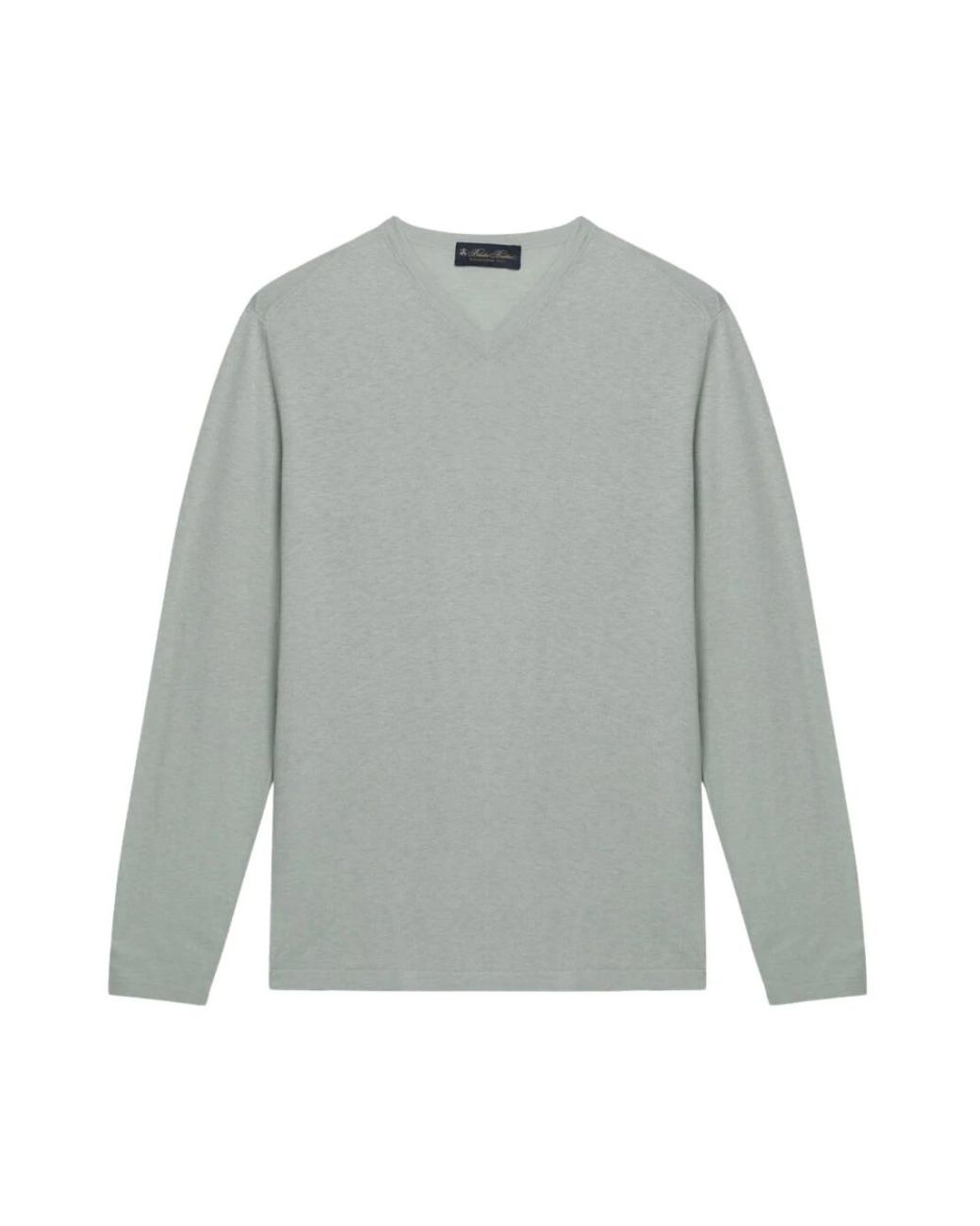 Brooks Brothers Gray V-Neck Knitwear for men