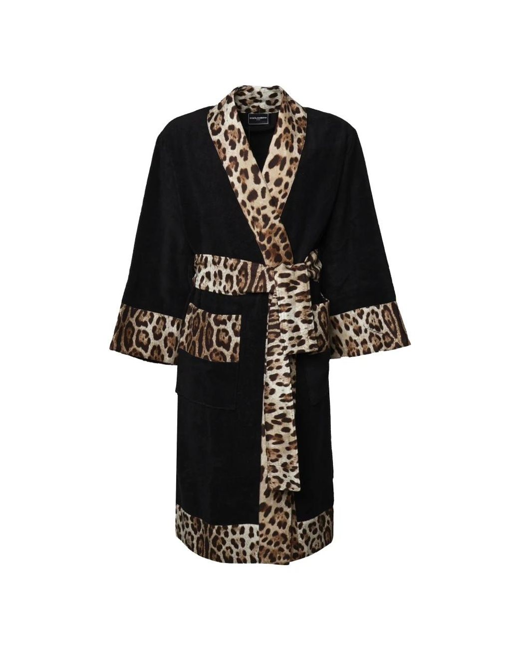 Dolce & Gabbana Nachtkleding ,Zwart ,Katoen Zwart Leo Katoen Terry Accessoires in het Black voor heren