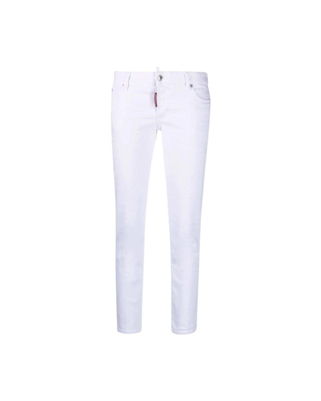 DSquared² Broeken ,Wit ,Katoen Jennifer Cropped Jeans in het White