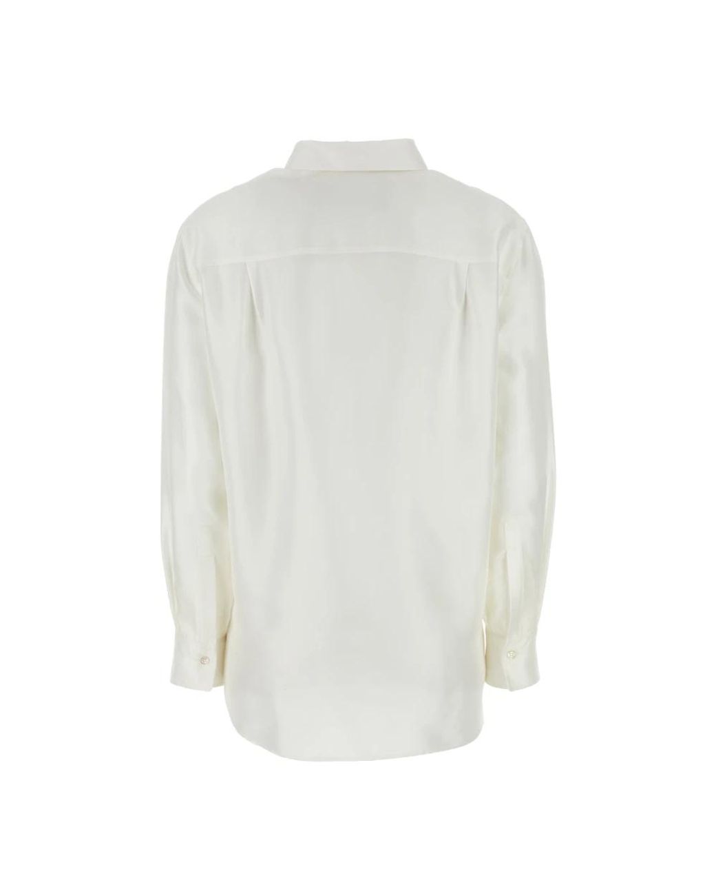 McQueen White Silk Shirt