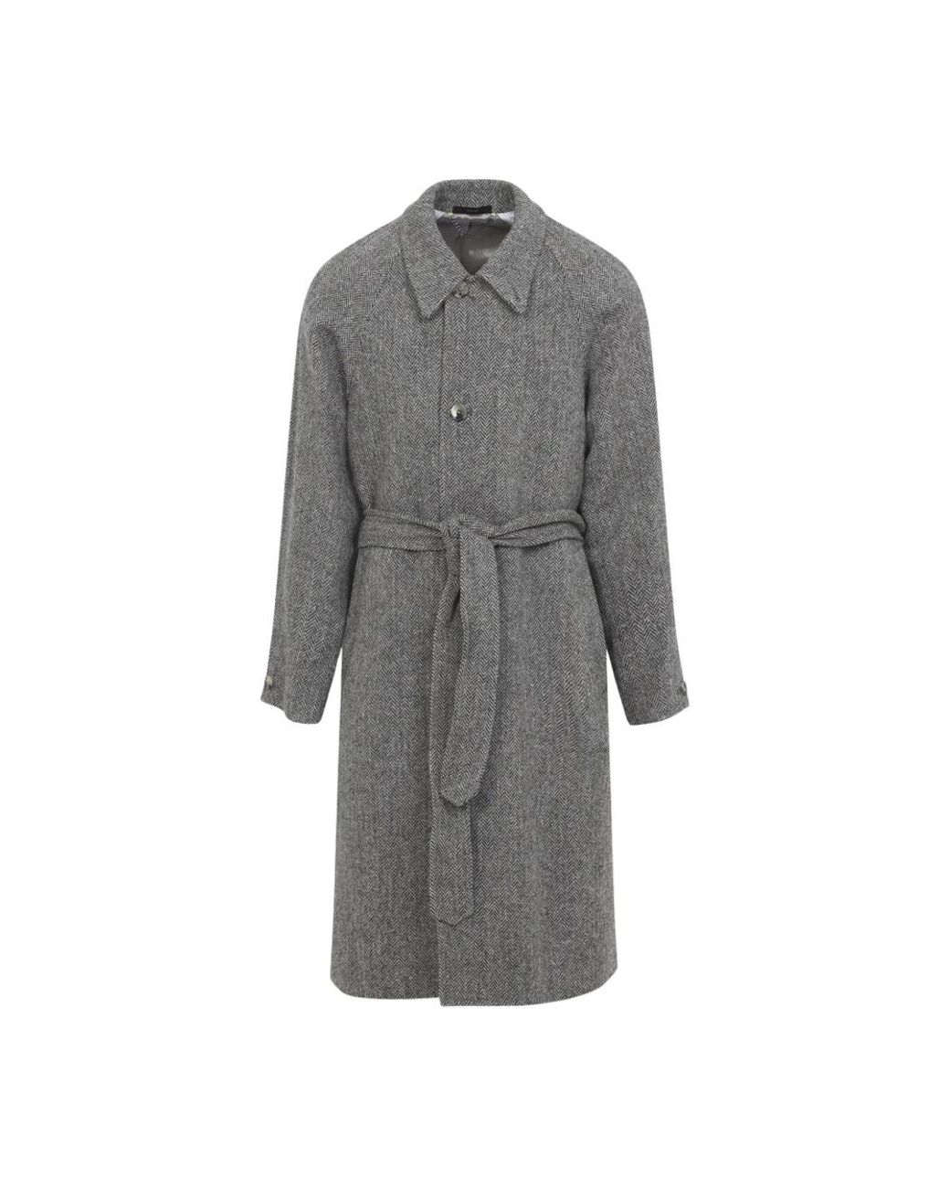 Paul Smith Gray Belted Coats for men