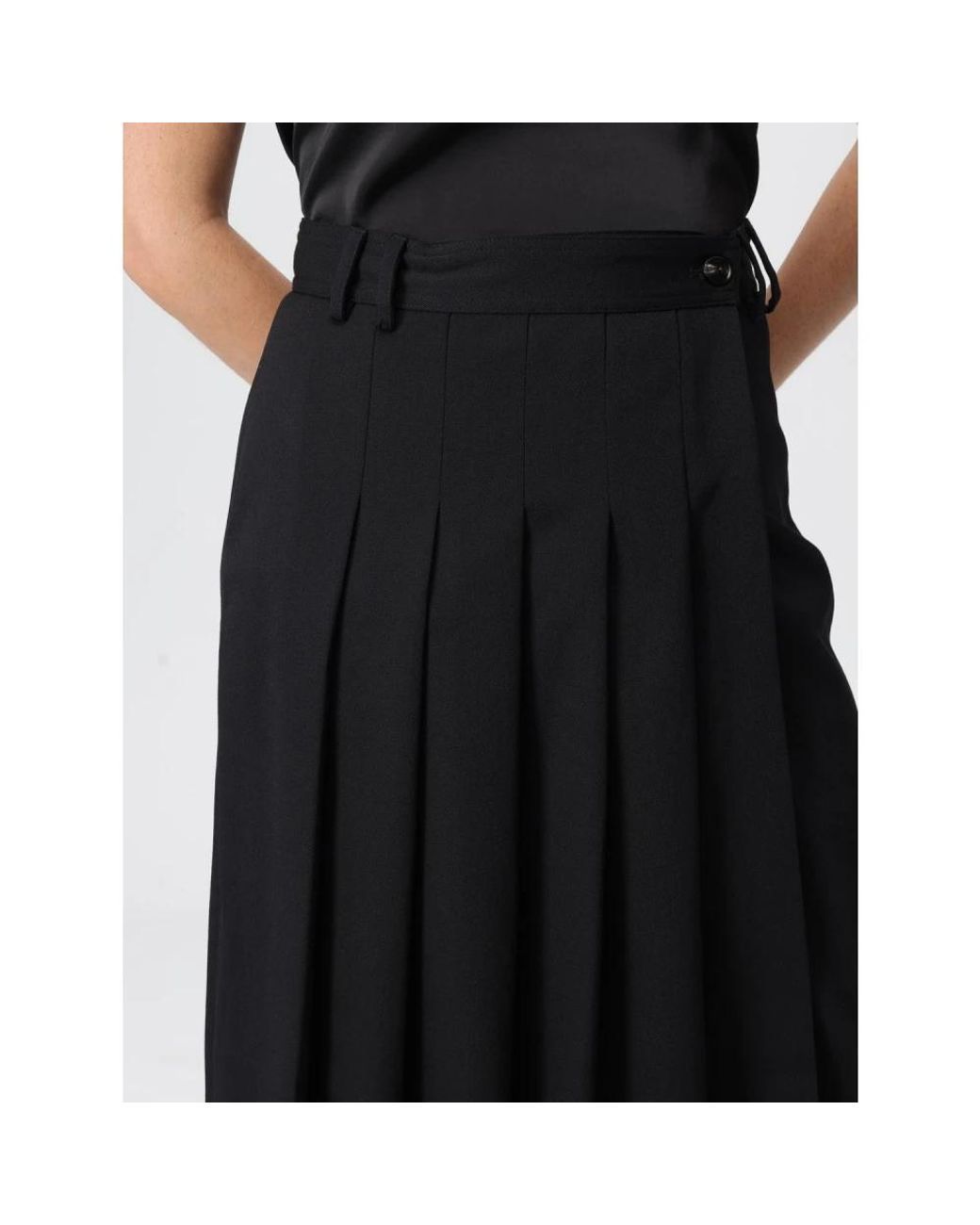 Liviana Conti Black Midi Skirts