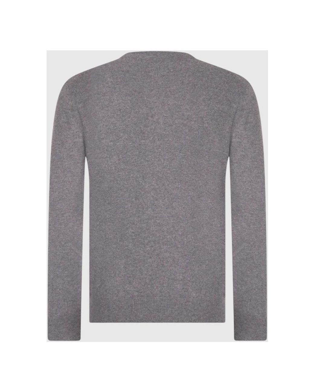 Gran Sasso Gray V-Neck Knitwear for men