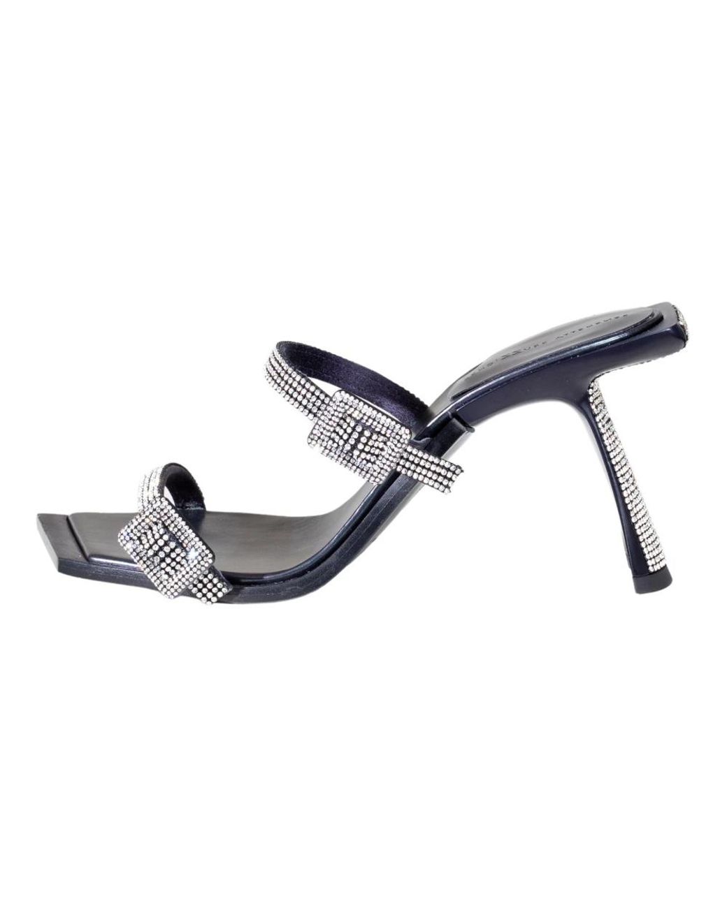 Benedetta Bruzziches Blue Heeled Mules