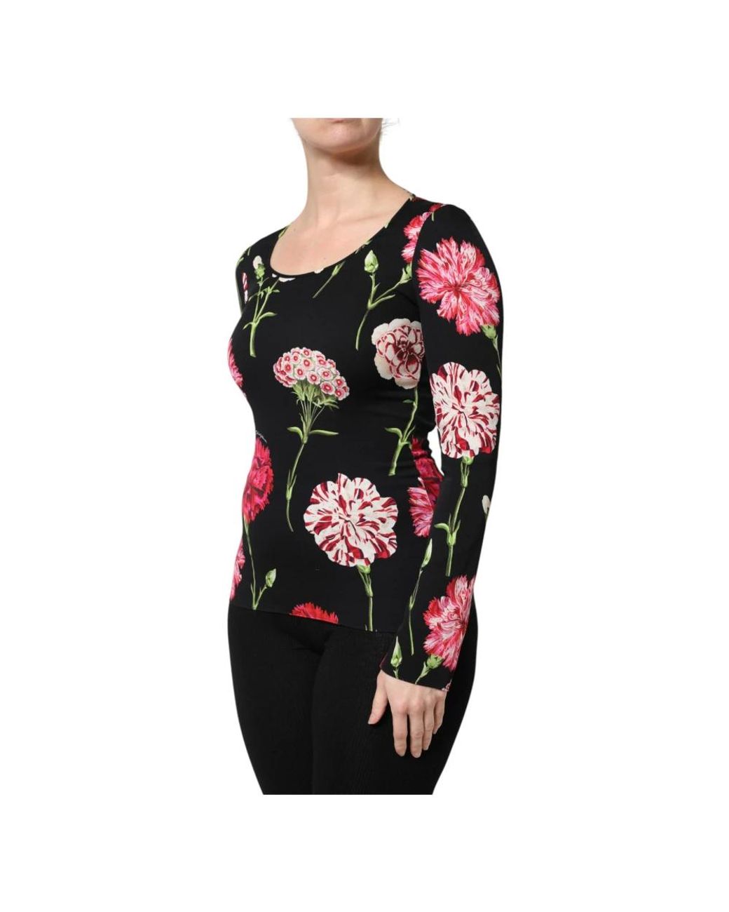 Dolce & Gabbana Black Long Sleeve T-Shirts