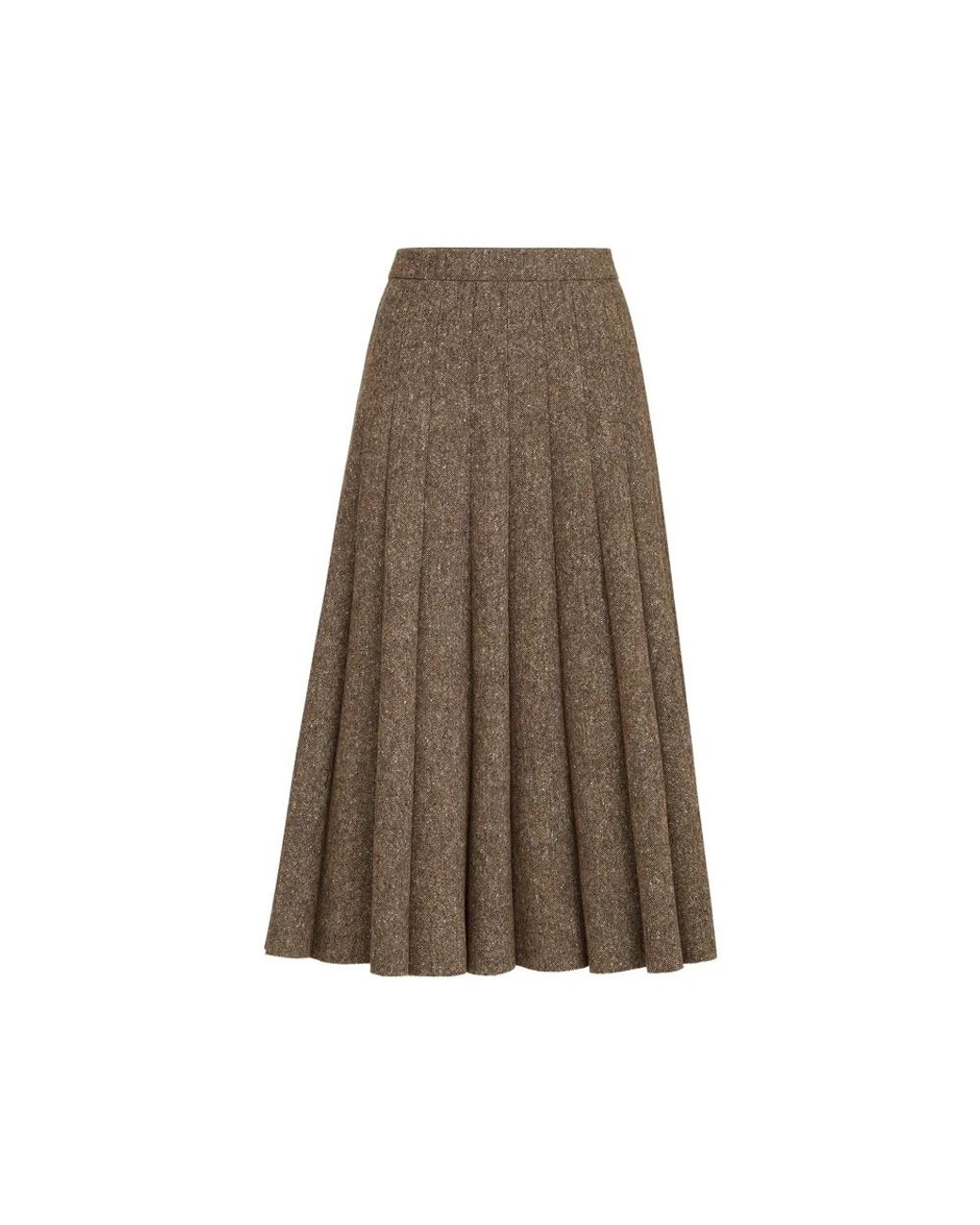 Brunello Cucinelli Brown Midi Skirts